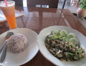 Tofu lap, 20,000 kip. at Cuisine d'or Vegetarian Food in Vientiane