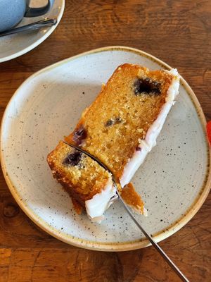 GF lemon & blueberry loaf   at Riverview Kitchen in Durham