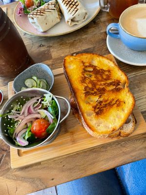 Sausage sandwich at Riverview Kitchen in Durham