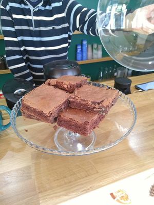 Brownies. at Café de la Maison du Zéro Déchet - Cafe of the Zero Waste House in Paris