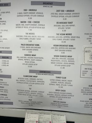 Sandwich menu  at Rory's Market in Dennis Port