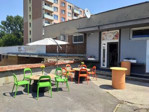 Posedenie pred bistrom at Monáda Bistro in Senica