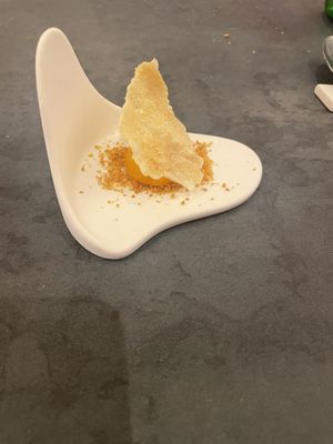 Apricot dessert  at Casa Mele in Positano