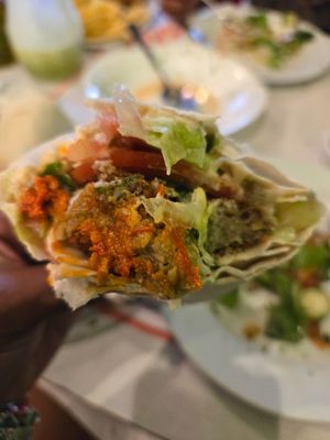 Falafel sandwich at Basha in Rio De Janeiro