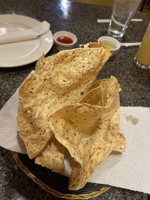 Pappadum   at Taj Mahal in Orlando