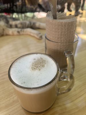 Chai tea with coconut milk  at La Selva de los Gatos in Oaxaca