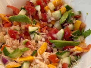 Ceviche jicama at La Selva de los Gatos in Oaxaca