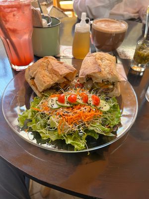 Ciabatta  Fajitas   at La Selva de los Gatos in Oaxaca