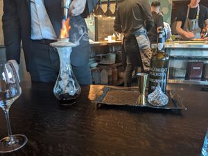 Complimentary drink pairing with one of the courses at Albi in Washington