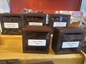 Vegan macadamia nut & mango fudge at Sweet Paradise Maui in Kihei