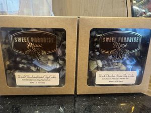 Dark chocolate potato chip cookie  at Sweet Paradise Maui in Kihei