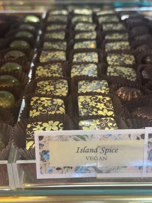 Island spice truffles (cinnamon-like / ginger)  at Sweet Paradise Maui in Kihei