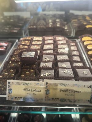 Pina colada & fresh coconut truffles  at Sweet Paradise Maui in Kihei