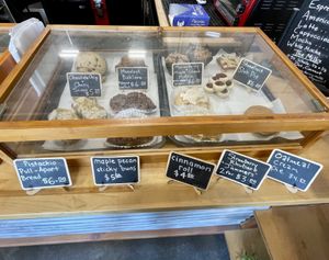 Display case   at Organicos Bakery in Phoenix