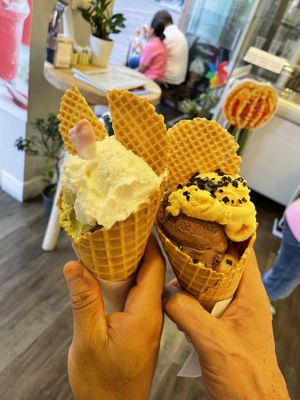 10 Vegan sorbet flavours   at Menodiciotto in Bolzano