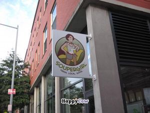 Outside of Soupergirl in Washington, DC - Vegan soup at Soupergirl - Takoma in Washington