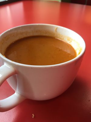Tomato soup at Soupergirl - Takoma in Washington