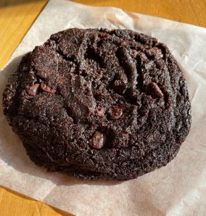 vegan mint-chocolate “thundermint” cookie  at Arizmendi Bakery and Pizzeria in Emeryville