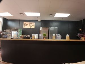 Interior of restaurant at Plant Based Boss in Hickory