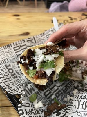 CARNE ASADA TACO!  at Plant Based Boss in Hickory