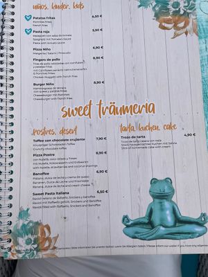 Menu (July 2023)  at Träumeria Son Moll & Lounge in Mallorca