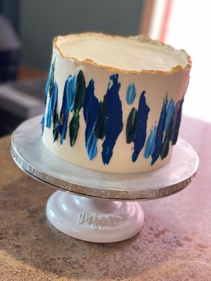 Custom Birthday Cake at Indigo Valley in Wasilla