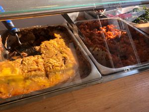 Vegan lasagne at KOD in North London