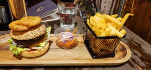 Beyond burger made vegan at James Long Gastro Pub in Dingle