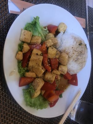 teriyaki tofu with rice and veggies   at Asia Street Food Pula in Pula