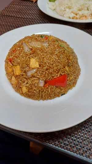 Black pepper tofu fried rice at Asia Street Food Pula in Pula