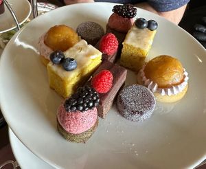 Dessert plate  at Tea at The Empress in Victoria