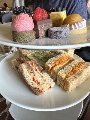 Desserts & sandwiches   at Tea at The Empress in Victoria
