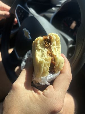 Sausage biscuit  at Harrison Street Cafe in Richmond