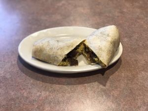  Deluxe burrito vegan at Harrison Street Cafe in Richmond