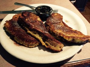 vegan French toast  at Harrison Street Cafe in Richmond