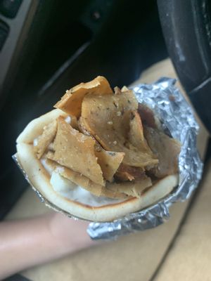 Vegan gyro! at Harrison Street Cafe in Richmond