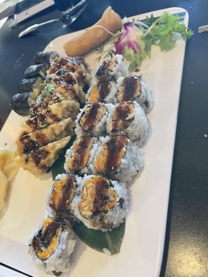 sweet potato, avocado roll, and fries avocado roll.  at Sakura Japanese Restaurant in The Villages