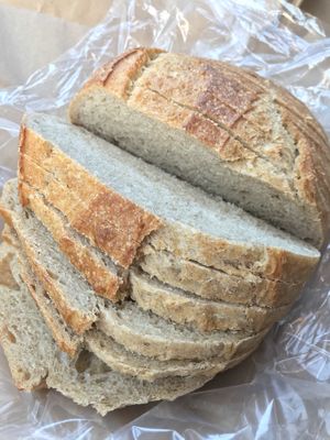"Charleston Sourdough" is vegan  at Charleston Bread in Charleston