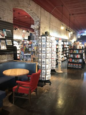 coffee shop inside the bookstore  at Taylor Books in Charleston