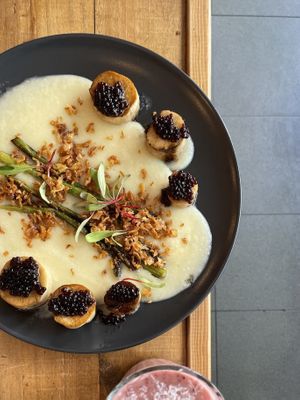 King mushroom scallops  at The Life in Lisbon