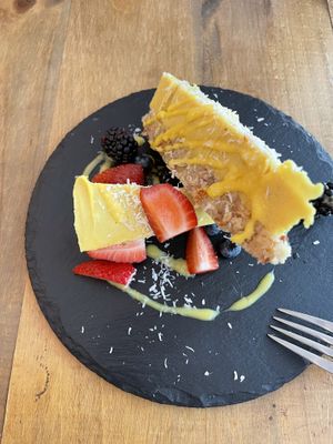 Yuzu cheesecake  at The Life in Lisbon