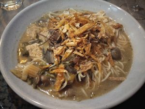 Mushroom ramen at Professor and the Pigeon in Healesville