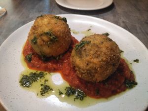 Arancini  at Professor and the Pigeon in Healesville