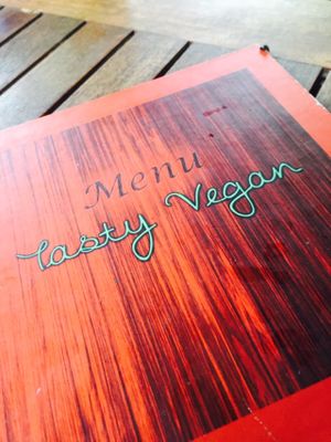 Menu  at Tasty Vegan in Seminyak