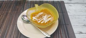 Pumpkin soup at Tasty Vegan in Seminyak