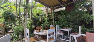 Outside seating at Tasty Vegan in Seminyak