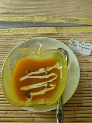 Pumpkin soup #Veganuary at Tasty Vegan in Seminyak