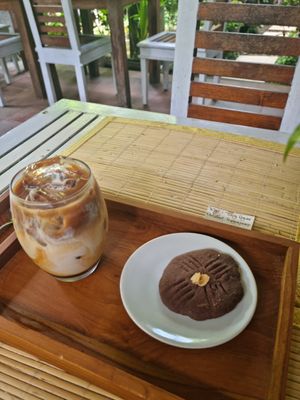 Iced caramel macchiato #Veganuary at Tasty Vegan in Seminyak