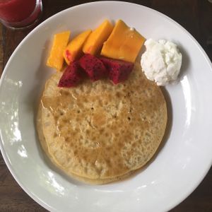 yummy pancakes at Tasty Vegan in Seminyak