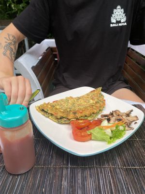 Omelette  at Tasty Vegan in Seminyak